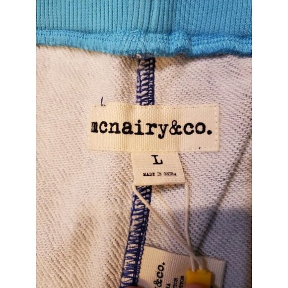 Mcnairy&co‎ Cuffed Sweatbritches Mens SZ L Monument Valley Blue Streetwear NWT - Picture 2 of 8